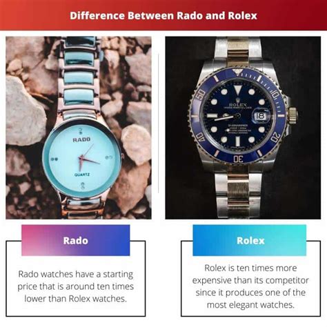 rado vs rolex|are rolex watches expensive.